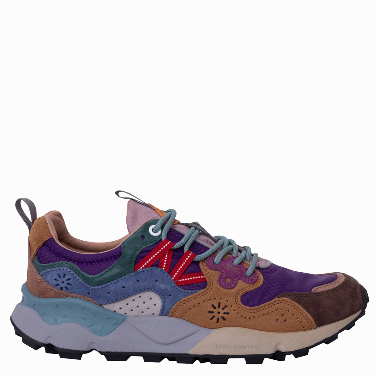 Flower Mountain Yamano 3 Suede / Nylon - Squared Anthracite / Mud