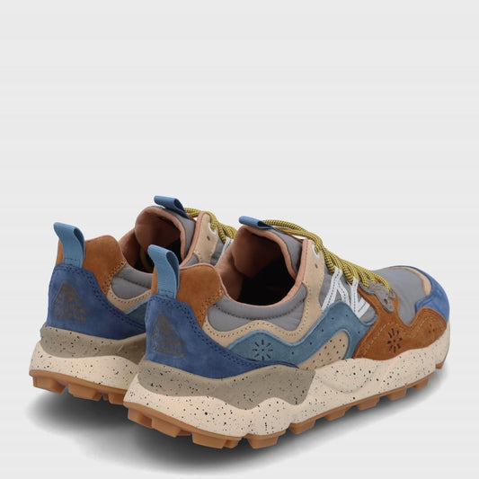 Flower Mountain Yamano 3 Suede / Nylon - Brown / Deep Petrol / Light Blue