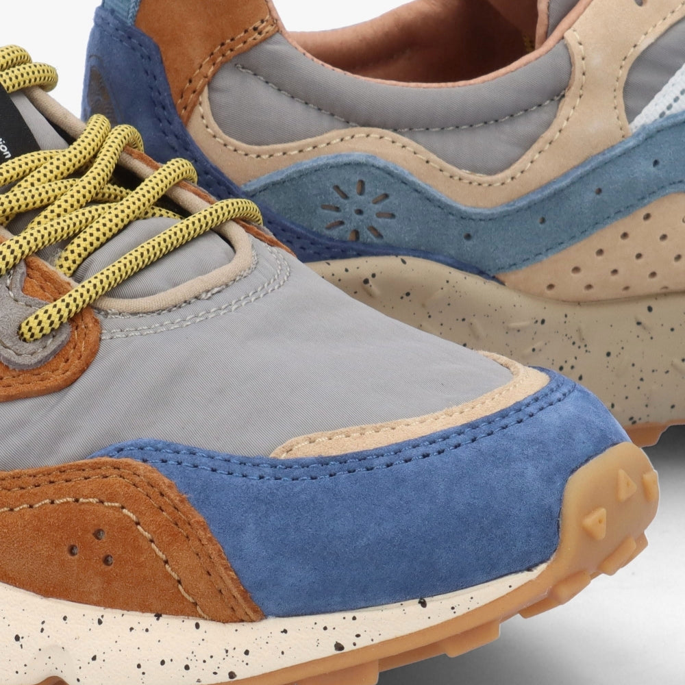 Flower Mountain Yamano 3 Suede / Nylon - Brown / Deep Petrol / Light Blue