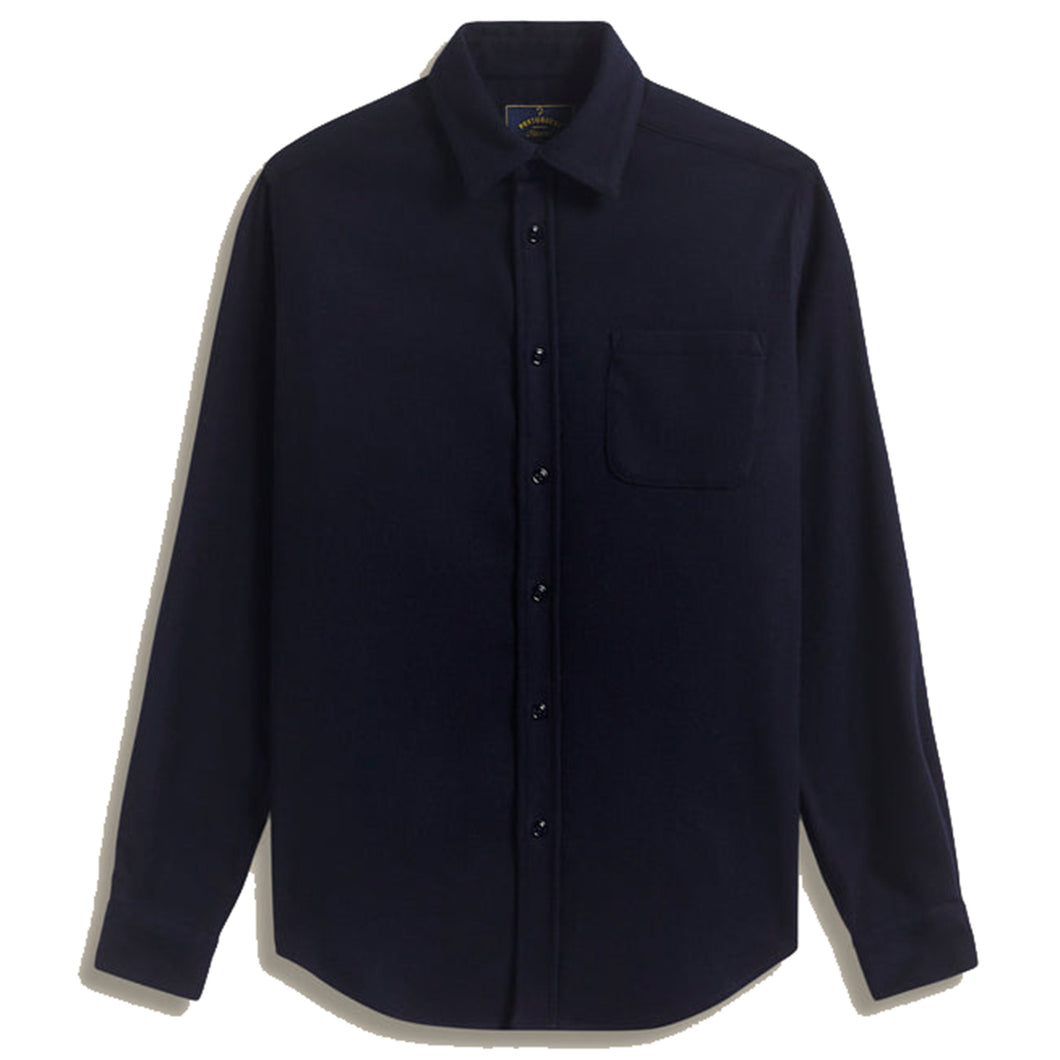 Portuguese Flannel Form LS Shirt Navy