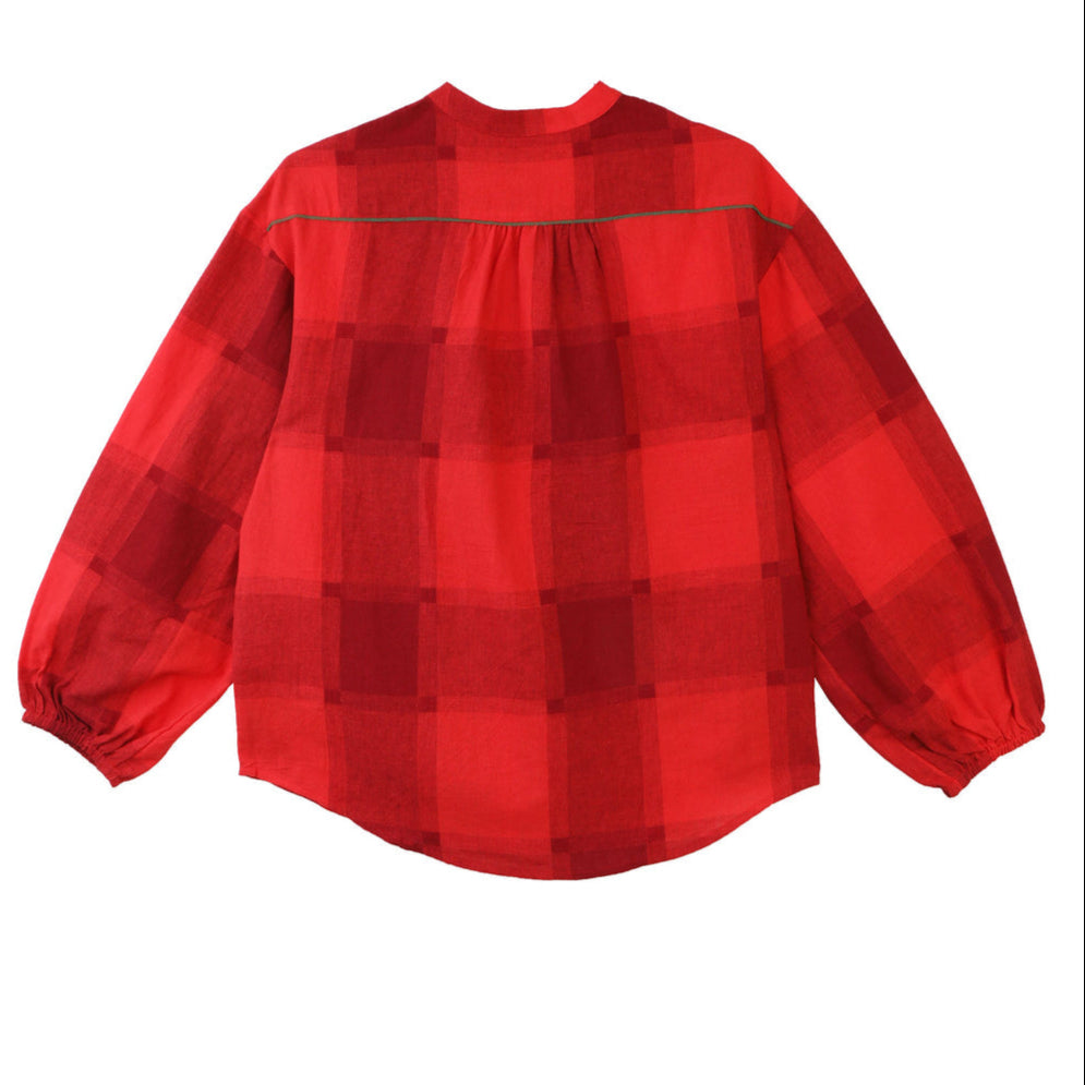 L.F.Markey Gale Shirt Red Gingham