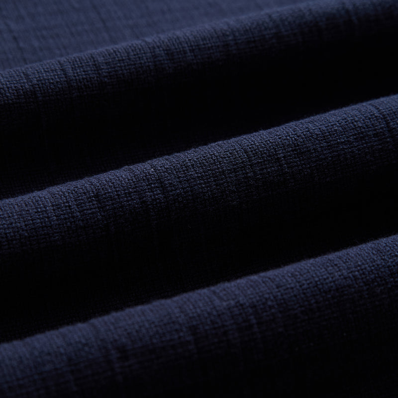 Portuguese Flannel SS Grain Shirt Navy
