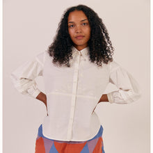 Load image into Gallery viewer, Sideline Harriet Shirt White Embroidered
