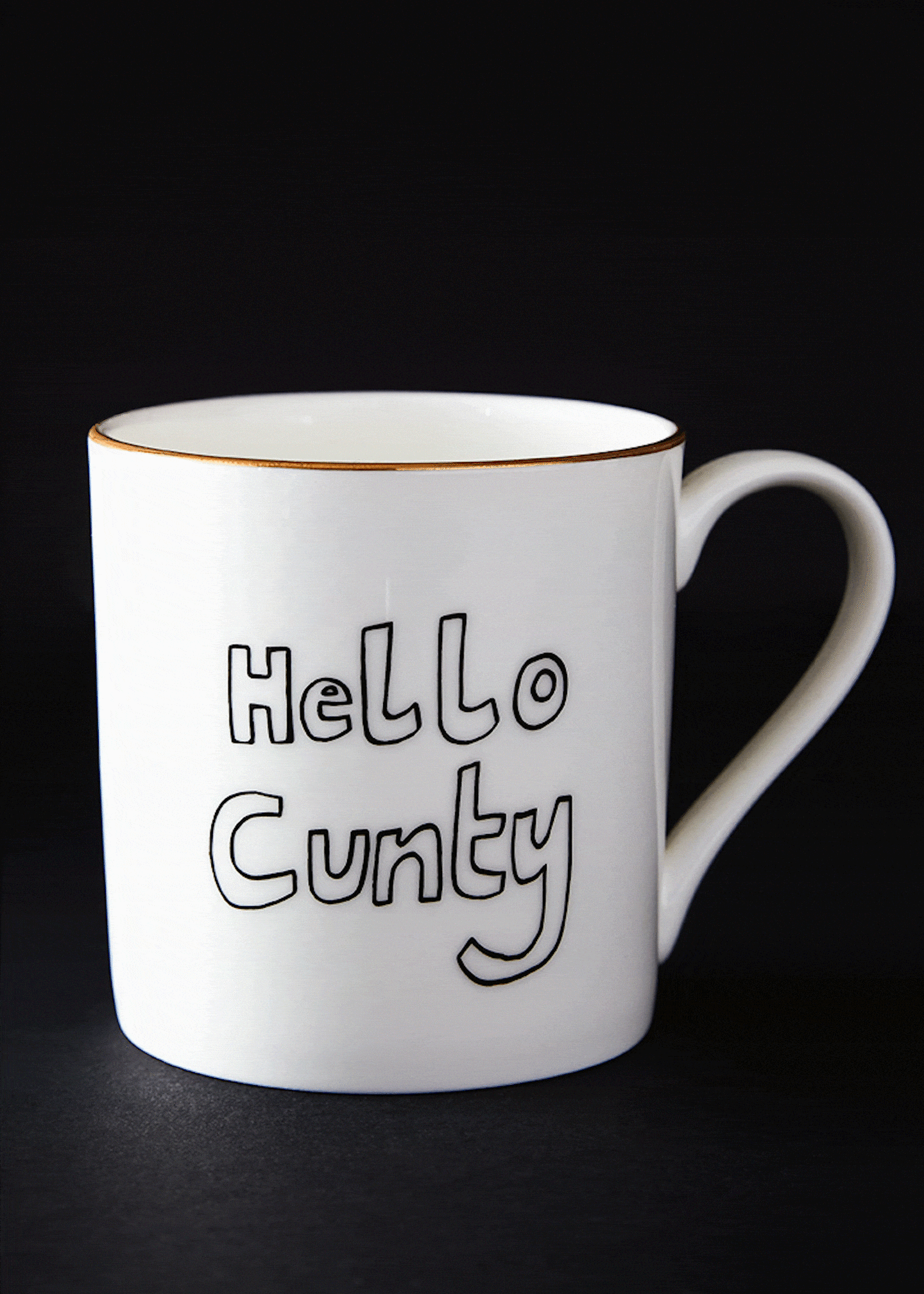 Bella Freud Hello Cunty Mug White