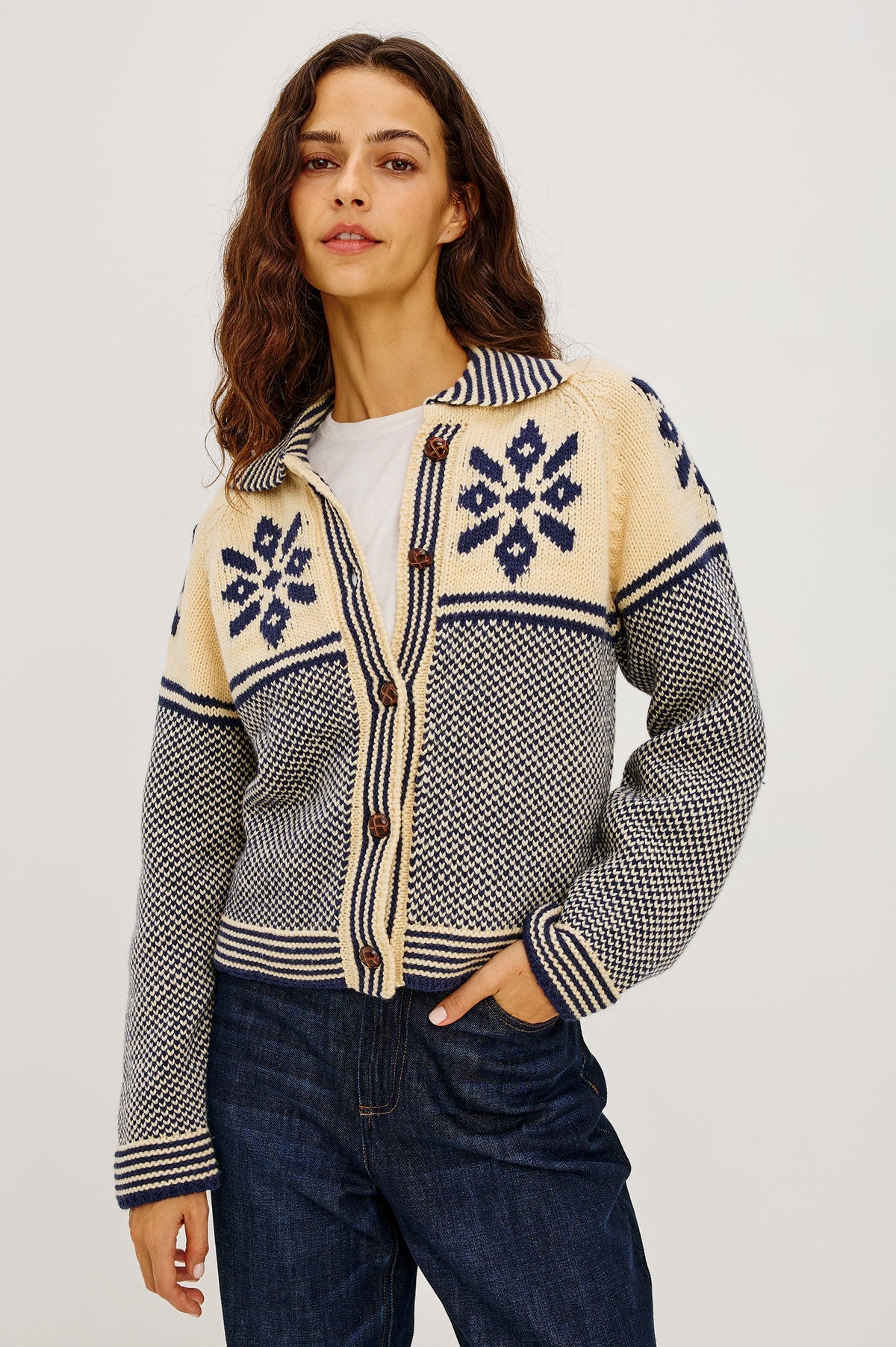 Rails Hilde Cardigan Snowflake