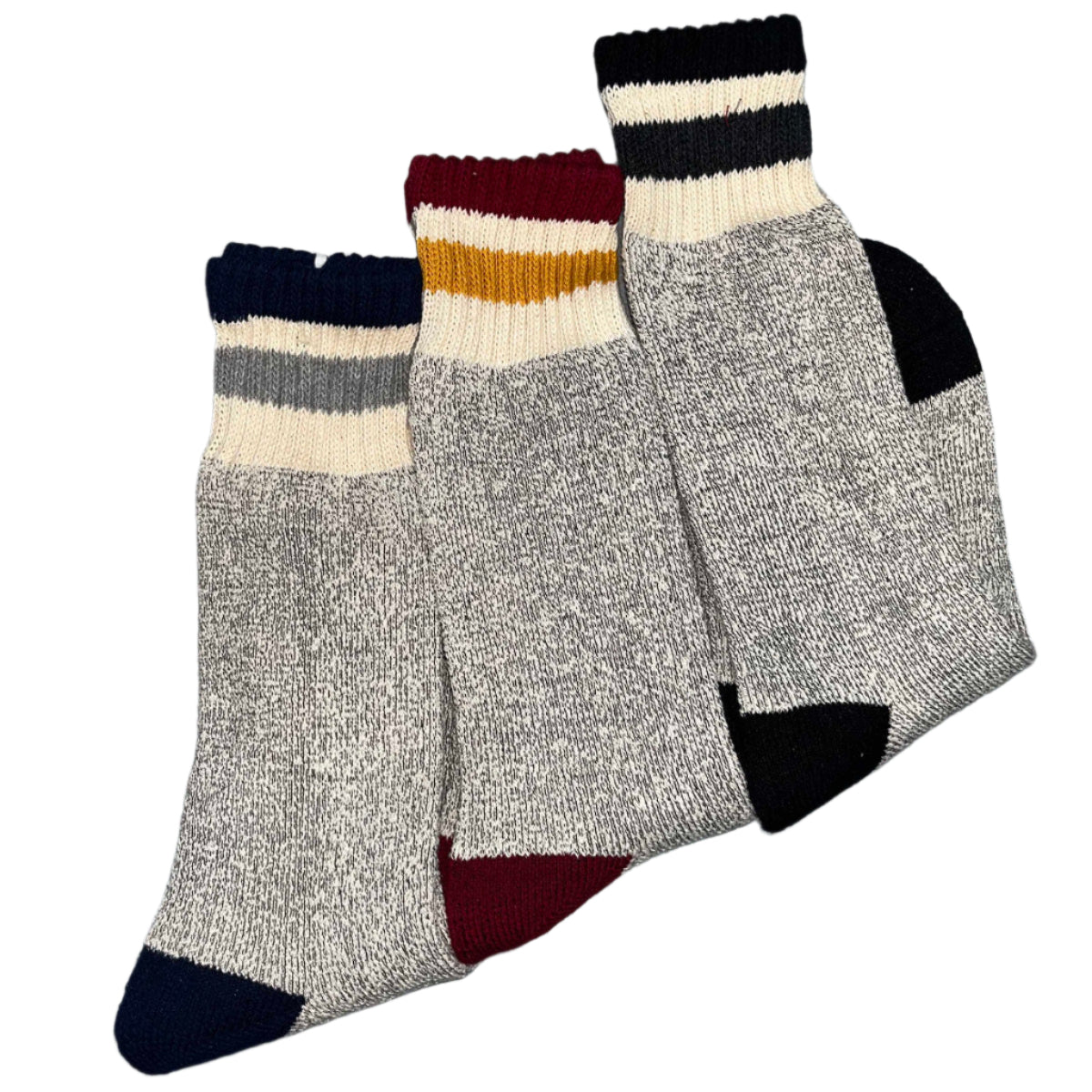 Healthknit Socks 3 Pack Grey / Multi