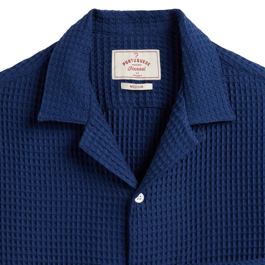 Portuguese Flannel Honeycomb Blue