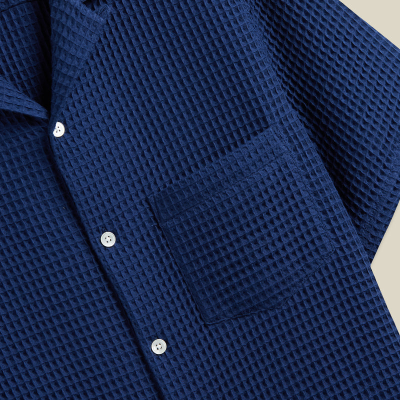 Portuguese Flannel Honeycomb Blue