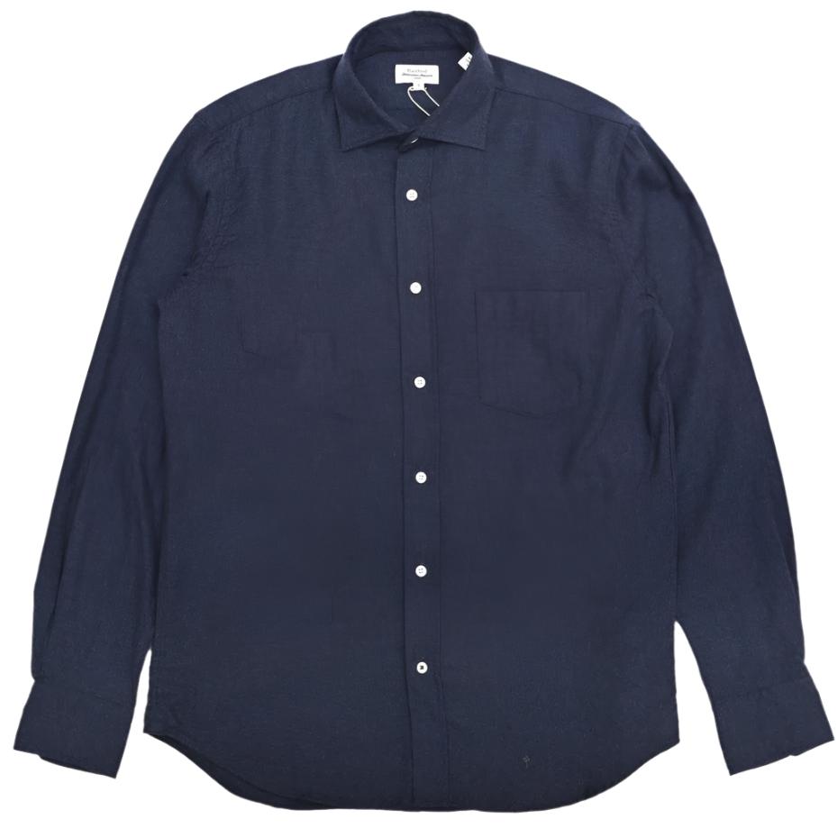 Hartford Paul Woven Mens Shirt Navy