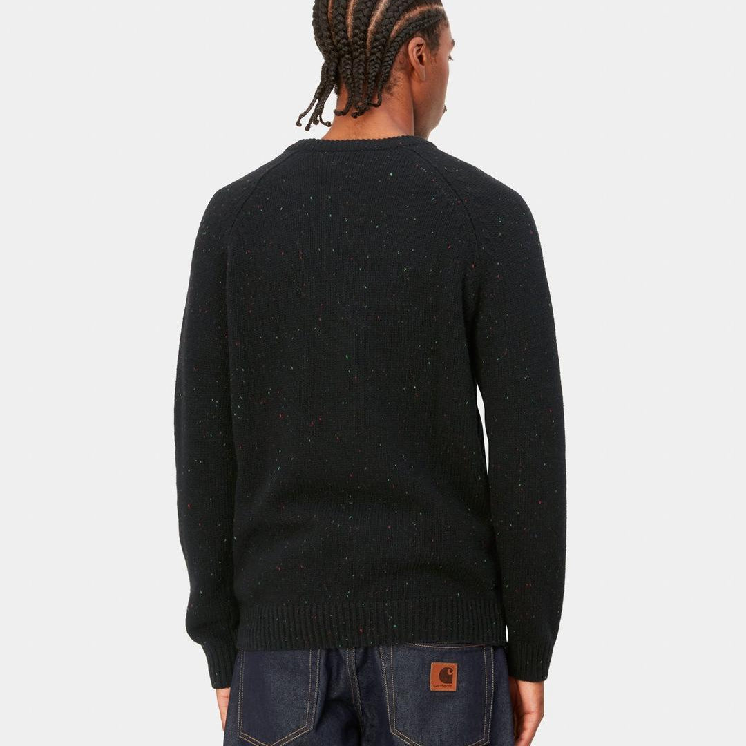 Carhartt WIP Anglistic Sweater Speckled Black