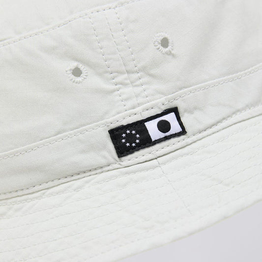 Edwin Bucket Hat Rip Stop Cotton Mist