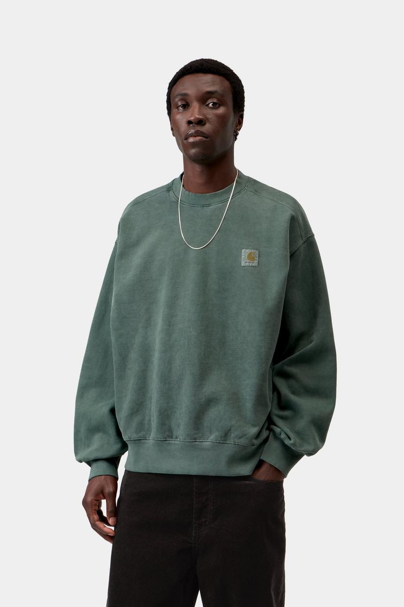Carhartt WIP Vista Sweat Dark Scarab garment dyed