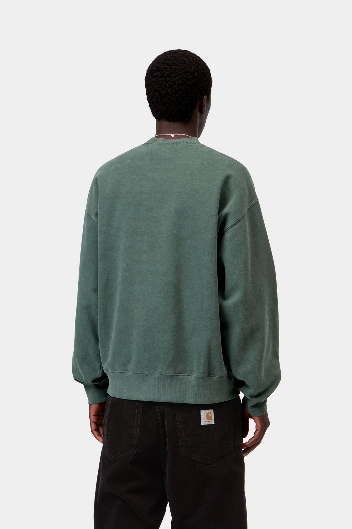 Carhartt WIP Vista Sweat Dark Scarab garment dyed