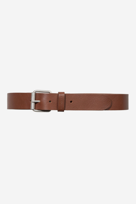 Carhartt WIP Script Belt Leather Cognac / Silver