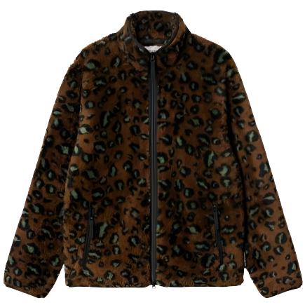 Carhartt WIP Jebson Sweat Jacket Camo Leo Tamarind / Black