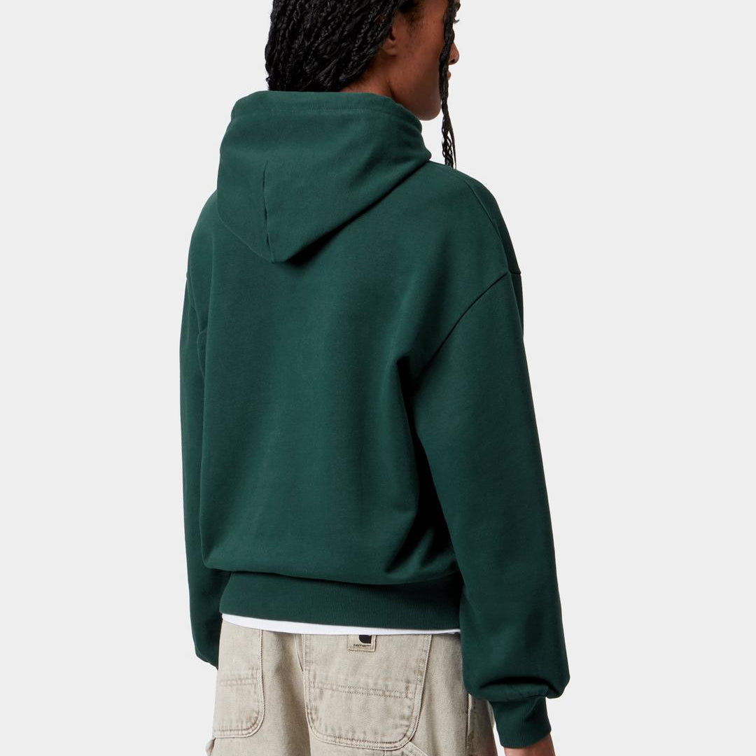Carhartt WIP W' Hooded Casey Sweatshirt Velvet Green / Silver
