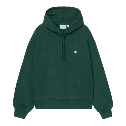 Carhartt WIP W' Hooded Casey Sweatshirt Velvet Green / Silver