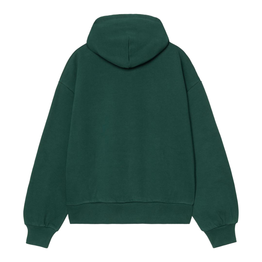 Carhartt WIP W' Hooded Casey Sweatshirt Velvet Green / Silver