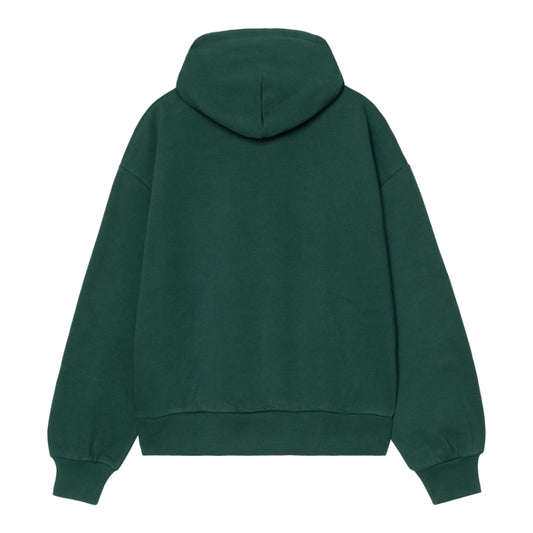 Carhartt WIP W' Hooded Casey Sweatshirt Velvet Green / Silver