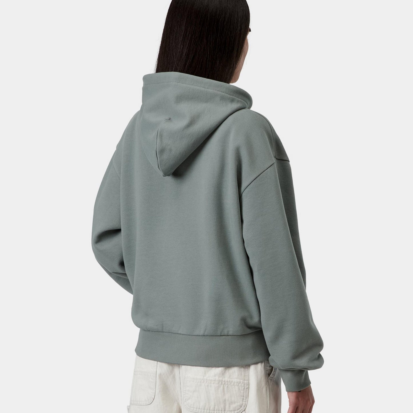 Carhartt WIP W' Hooded Casey Sweatshirt Velvet Green / Silver