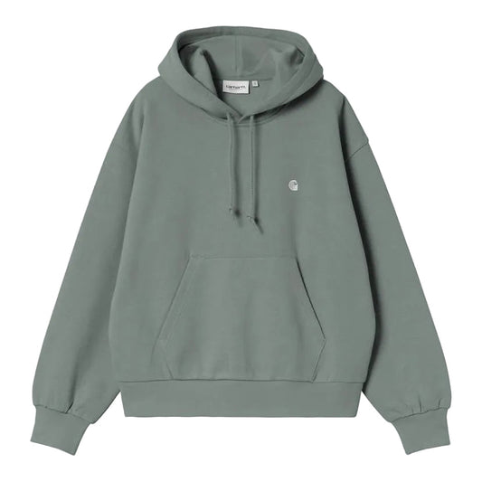 Carhartt WIP W' Hooded Casey Sweatshirt Velvet Green / Silver