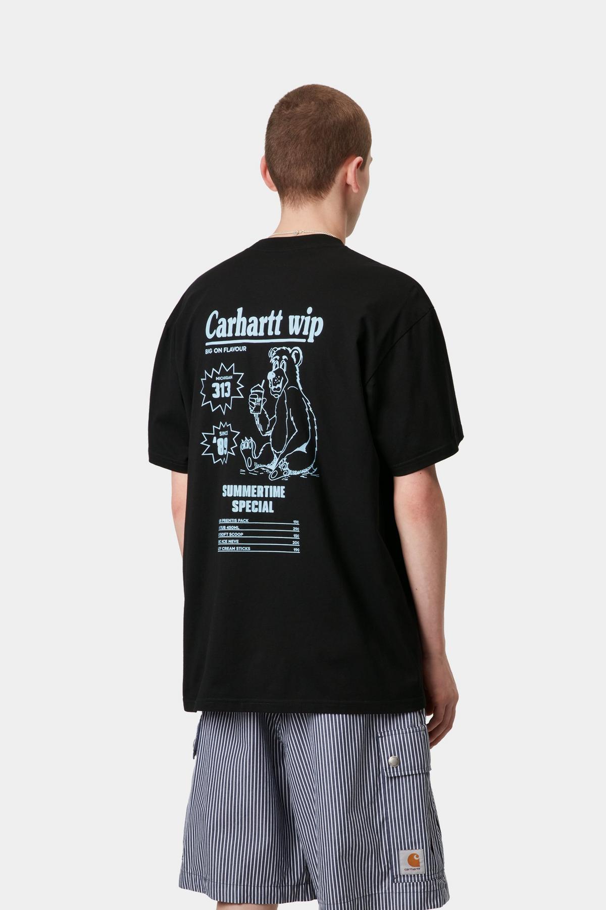 Carhartt WIP S/S Catalogue T-Shirt Black / Bluebi
