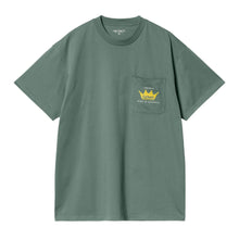 Load image into Gallery viewer, Carhartt WIP S/S Crown Pocket T-Shirt Silver Pine

