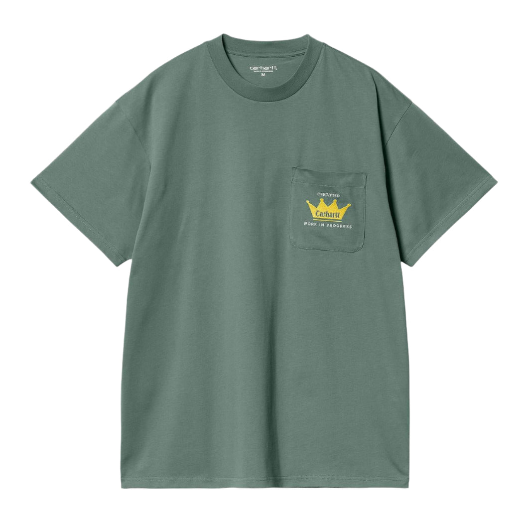 Carhartt WIP S/S Crown Pocket T-Shirt Silver Pine