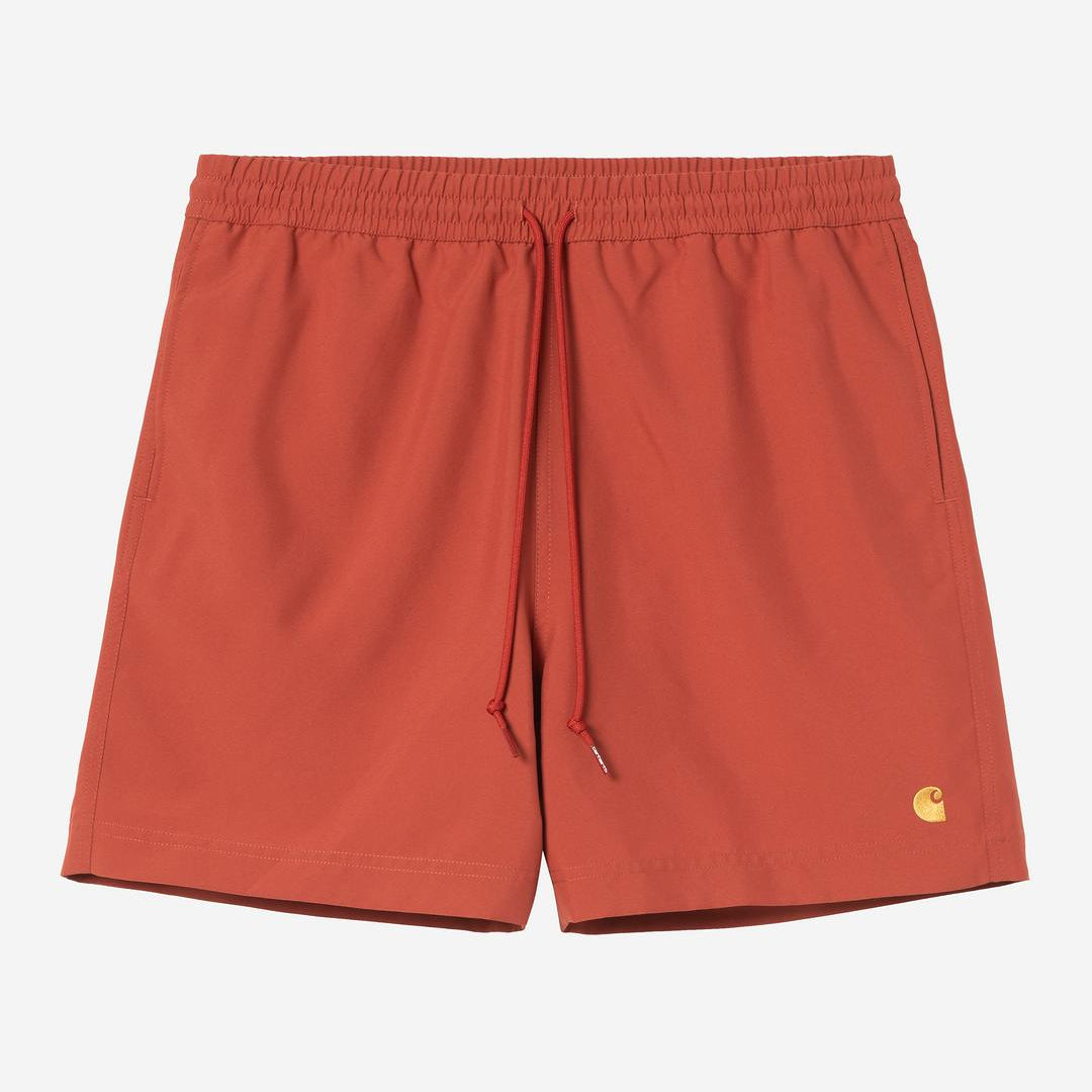 Carhartt WIP Chase Swim Trunks Oxide Red / Gold