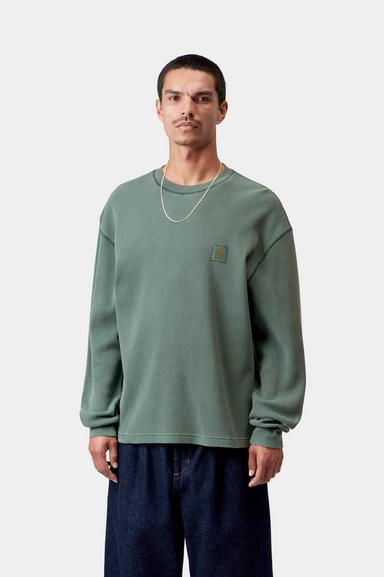 Carhartt WIP L/S Vista Waffle T-Shirt Dark Scarab Garment dyed