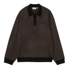 Load image into Gallery viewer, Carhartt WIP L/S Lowis Polo Houndstooth Vitola Heather
