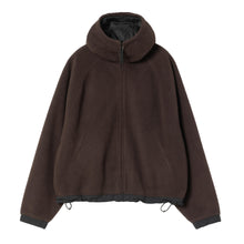 Load image into Gallery viewer, Carhartt WIP W&#39; Hooded Helix Fleece Jacket Palisander / Black
