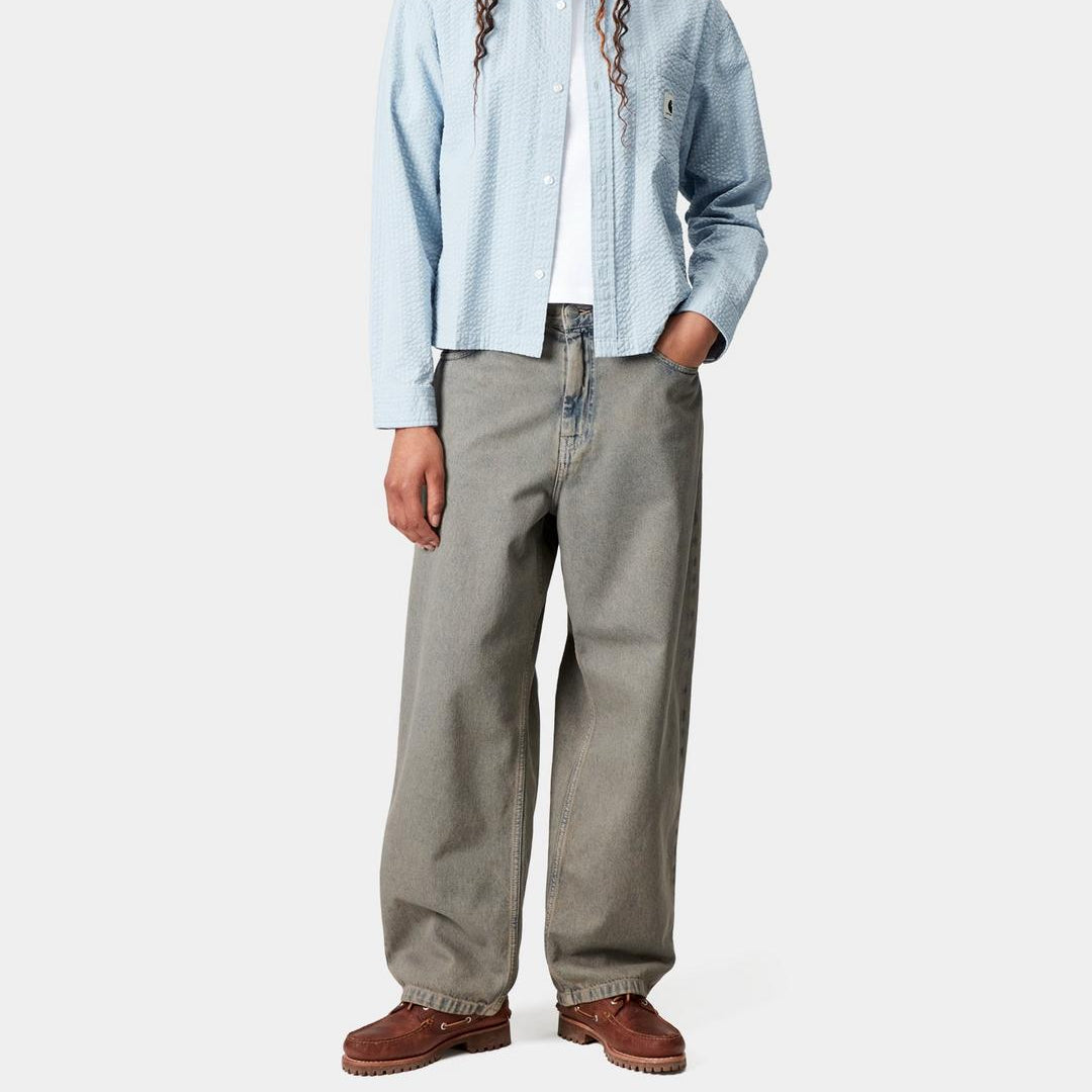 Carhartt WIP W' Brandon Pant Blue / Leather Garment Dyed