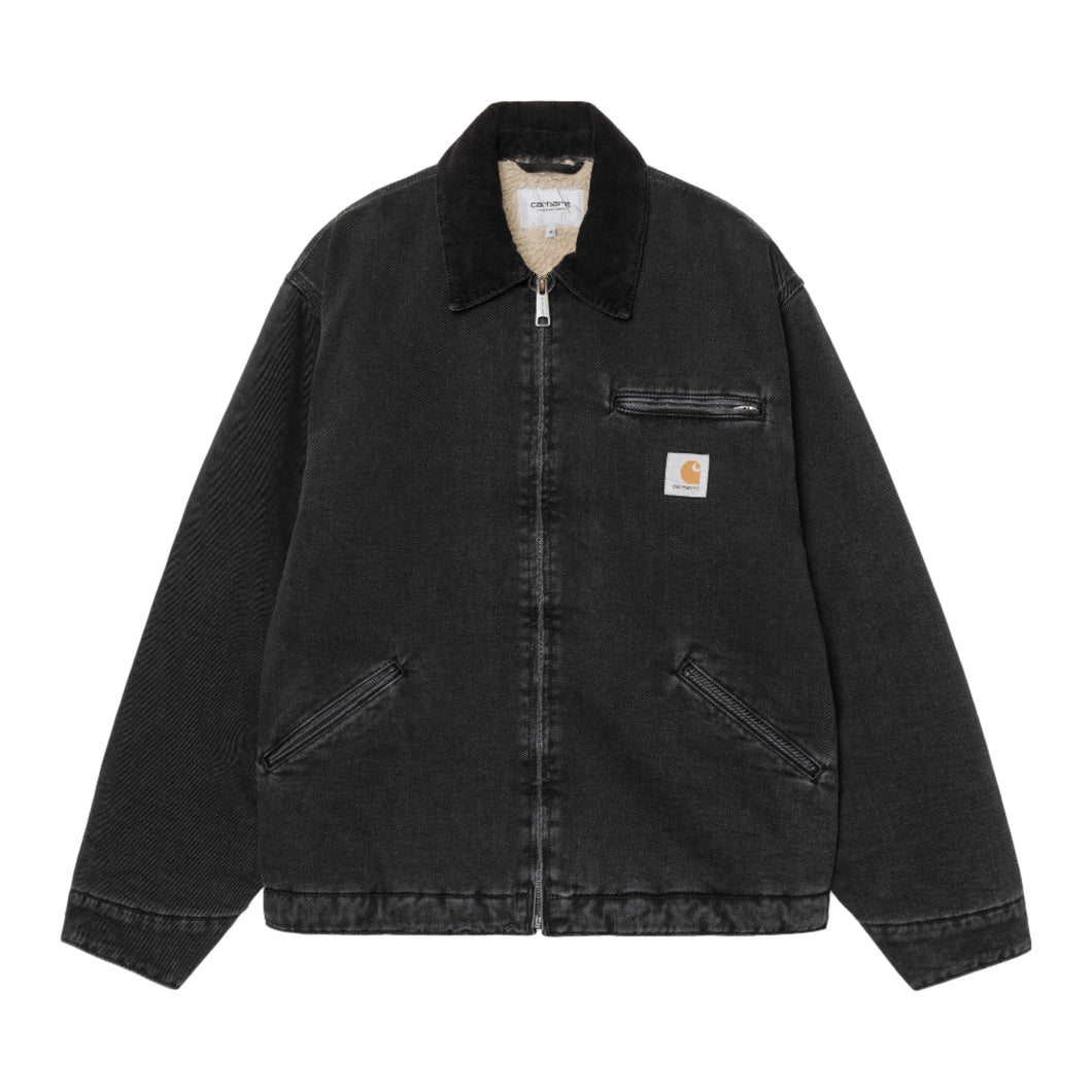 Carhartt WIP OG Detroit Jacket Black / Black stone washed