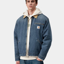 Load image into Gallery viewer, Carhartt WIP OG Detroit Jacket Blue / Dusty H Brown Dark used

