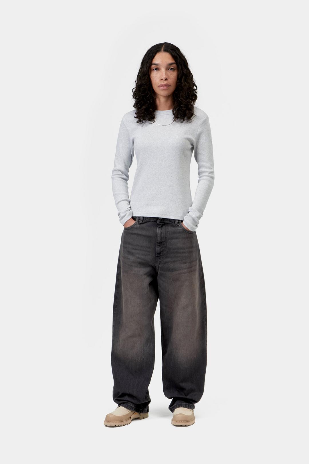 Carhartt WIP W' Brandon Pant Black tobacco used wash