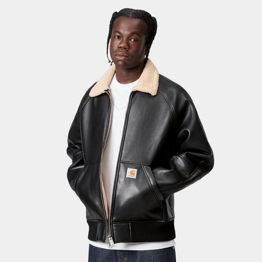 Carhartt WIP Shepton Jacket Polyurethane/Viscose Black / Natural