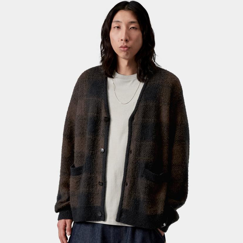 Carhartt WIP Everson Cardigan Jacquard Black