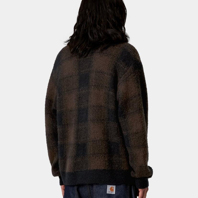 Carhartt WIP Everson Cardigan Jacquard Black