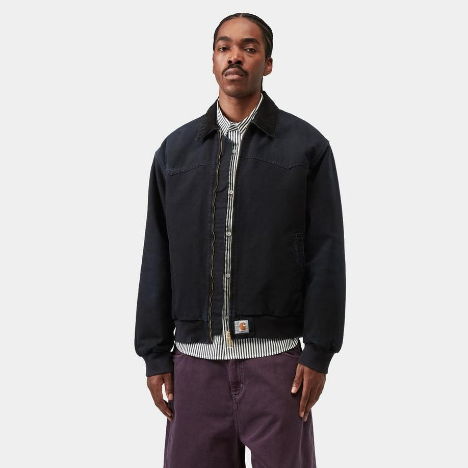 Carhartt WIP OG Santa Fe Jacket Black / Black grind wash