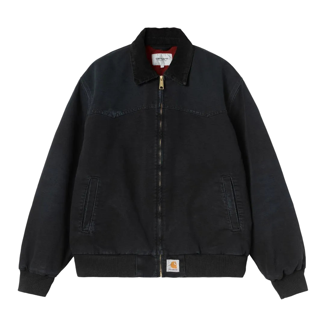 Carhartt WIP OG Santa Fe Jacket Black / Black grind wash