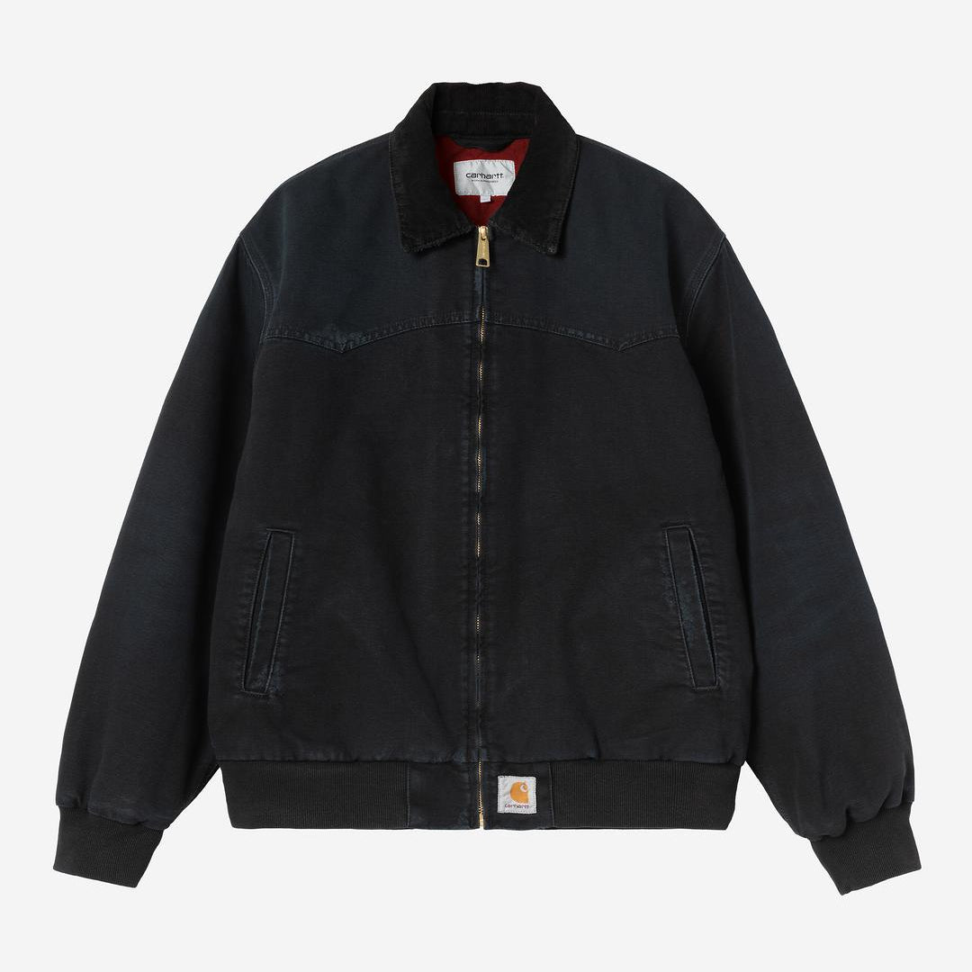 Carhartt WIP OG Santa Fe Jacket Black / Black grind wash