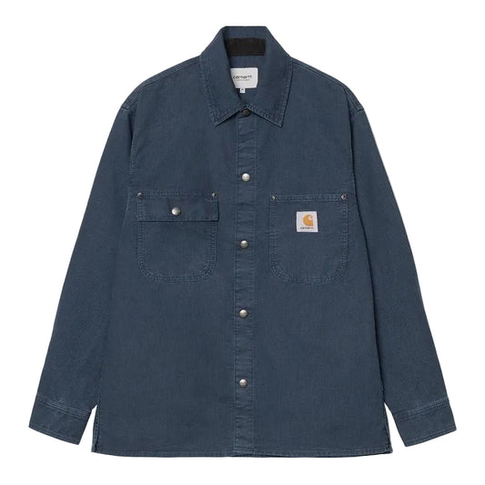 Carhartt WIP Parrish Shirt Jac Blue stone washed