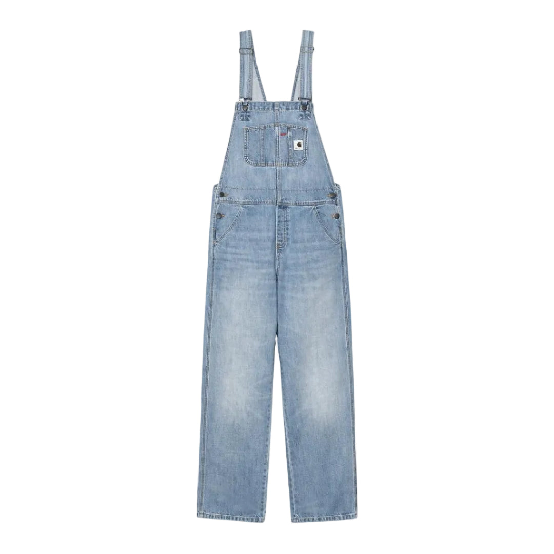 Carhartt W' Bib Overall Straight Blue burst washed