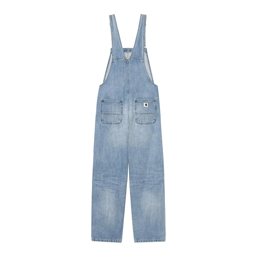 Carhartt W' Bib Overall Straight Blue burst washed