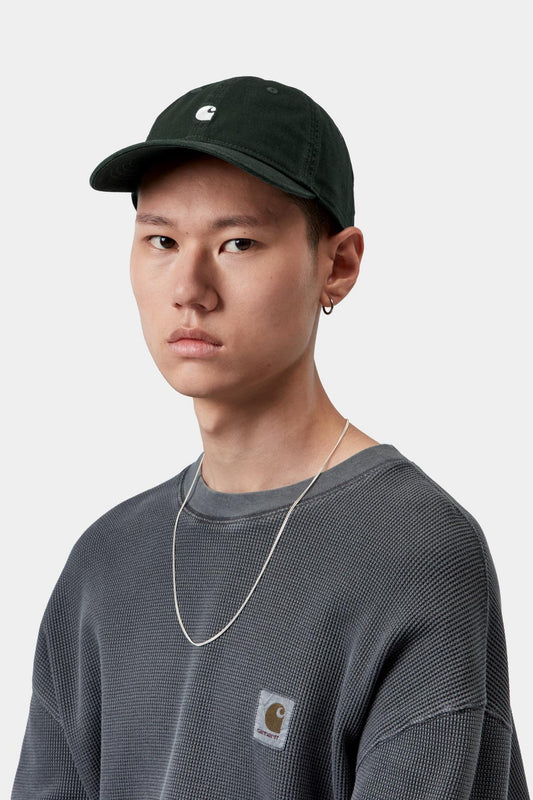 Carhartt WIP Madison Logo Cap Dark Scarab / White