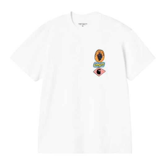 Carhartt WIP S/S Stacked Grapes T-Shirt White