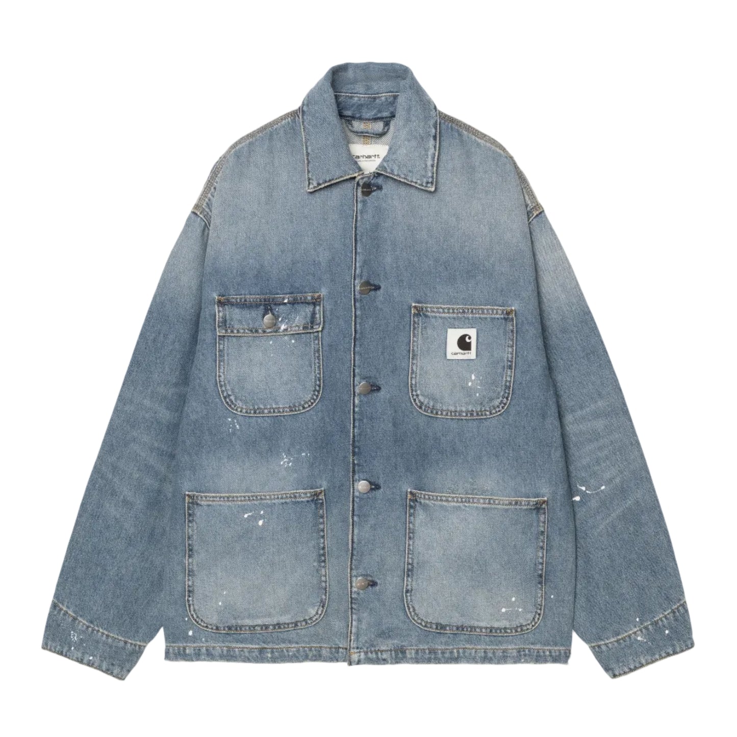 Carhartt WIP W' OG Michigan Coat Blue destroy wash, splatter