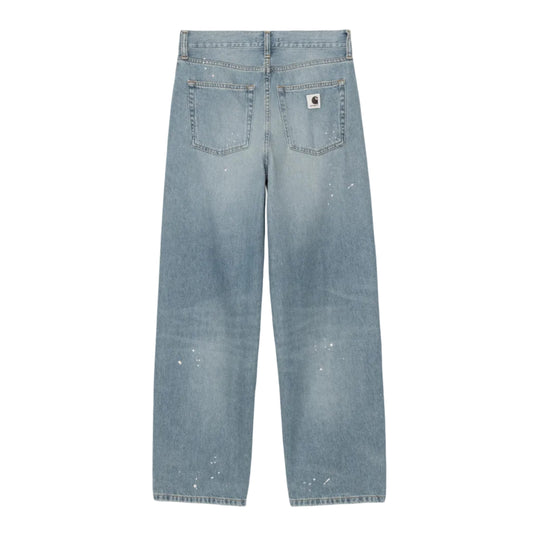 Carhartt WIP W' Arin Pant Blue Destroy wash, splatter
