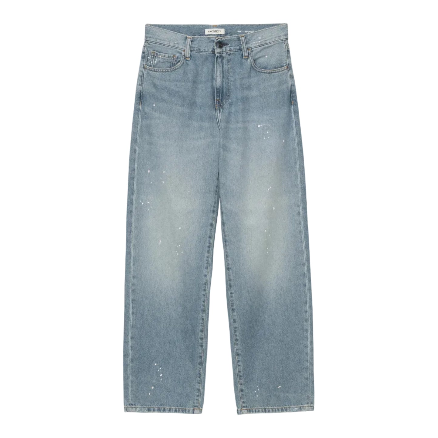 Carhartt WIP W' Arin Pant Blue Destroy wash, splatter